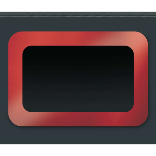 Cadre pour poubelle 3 flux Amsterdam 40L rouge Medial photo du produit front L