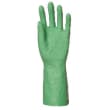 Gant de protection chimique nitrile vert flocké coton 32cm taille 10 photo du produit