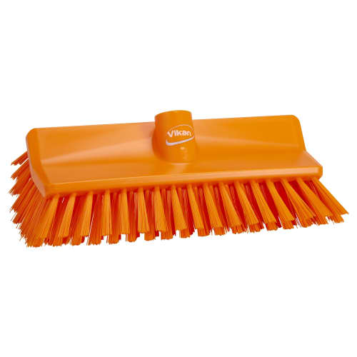 Balai lave-pont fibres médium alimentaire PLP 26,5cm orange Vikan photo du produit front L