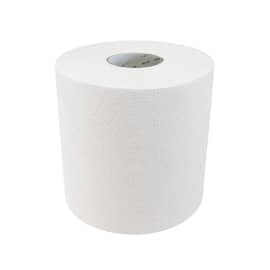 Bobine d'essuyage blanche dévidage central 450 formats 18,3 x 19 cm pure ouate Ecolabel Paredes Access