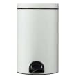 Poubelle métal à pédale 20L blanc Rossignol photo du produit back S
