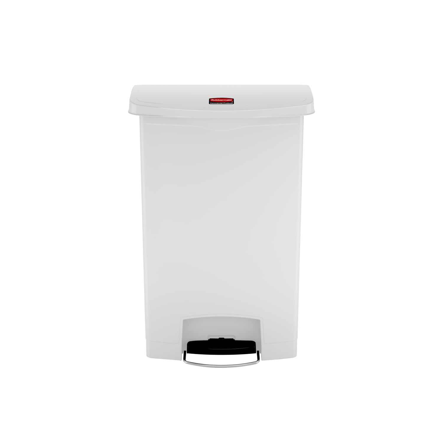 Poubelle à pédale résine Slim Jim® version large 91L blanc Rubbermaid photo du produit