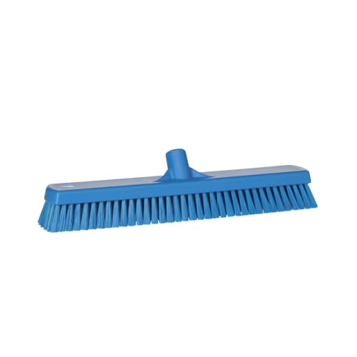Balai lave-pont fibres dures alimentaire PLP 47cm bleu Vikan photo du produit front L