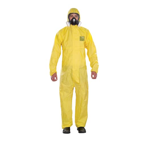 Combinaison de protection chimique Ansell 2300 plus mod 132 type 3-B/4-B/5-B/6-B jaune taille L photo du produit front L