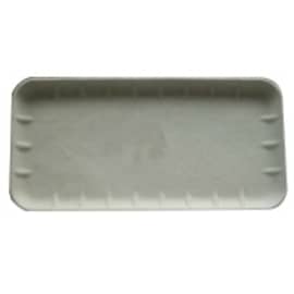 Plateau usage unique cellulose recyclée moulée gris