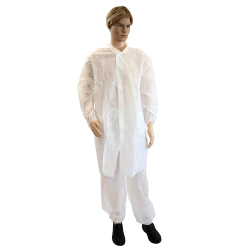 Blouse de laboratoire Poligard PLP 50 g/m² taille L Indutex photo du produit front L