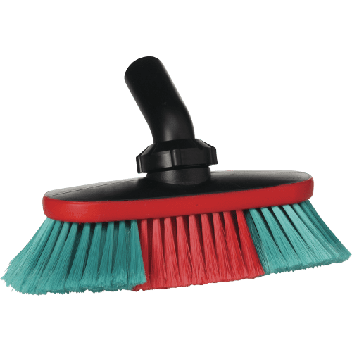 Brosse à passage d'eau fibres souples/fleurées PLP 25cm noir Vikan photo du produit front L