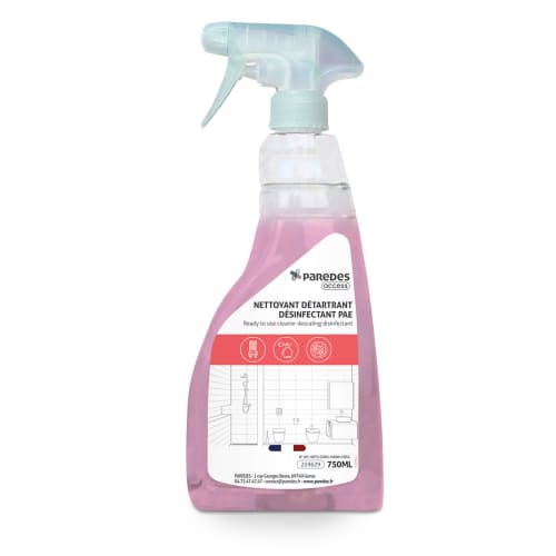 Nettoyant Détartrant désinfectant Paredes Access pulvérisateur de 750ml photo du produit front L