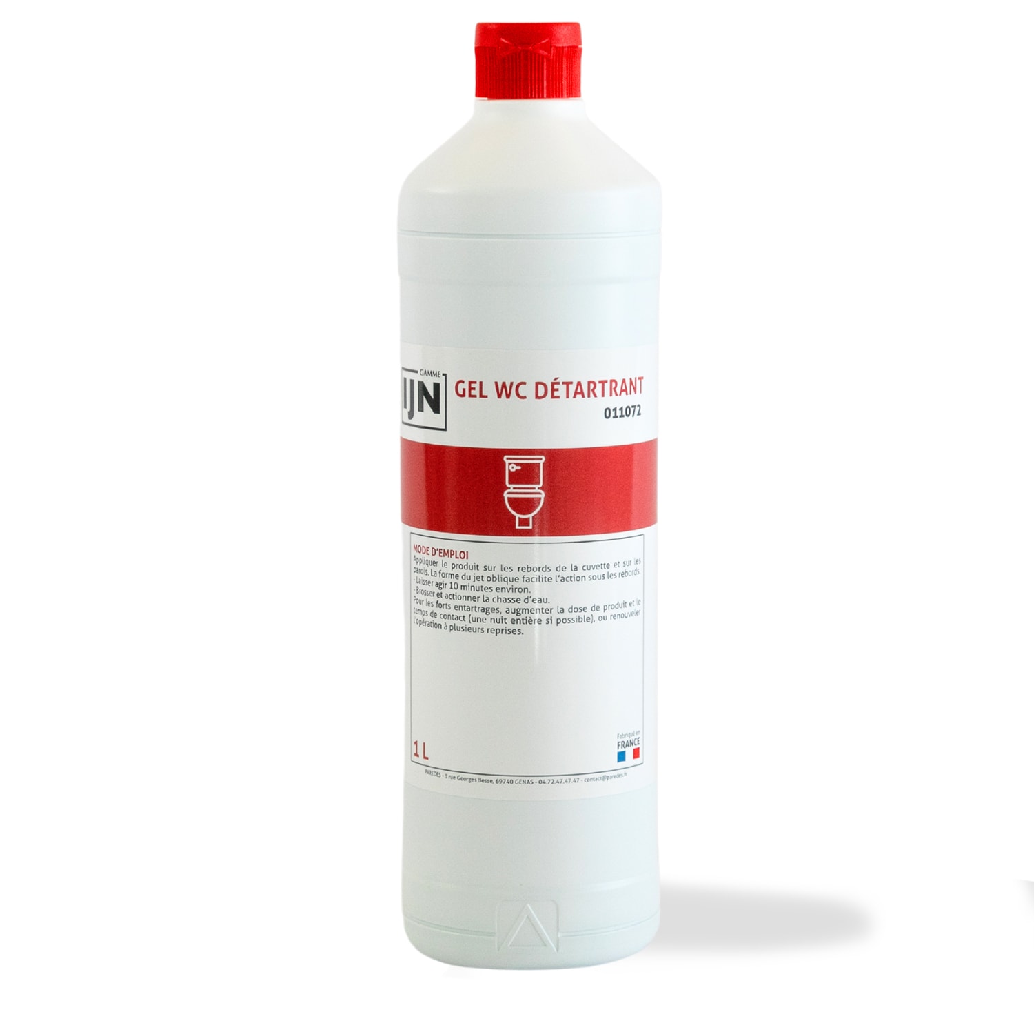 IJN Gel WC détartrant flacon de 1L - PAREDES