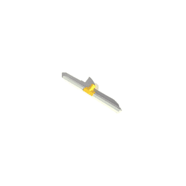 Raclette mousse 55cm alimentaire jaune Gouble Boussemart