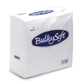 Serviette papier 2 plis blanc 40 x 40 cm BulkySoft