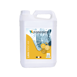 Liquide de rinçage vaisselle machine toutes eaux Ecolabel Paredes Lava Rinse AW bidon de 5L