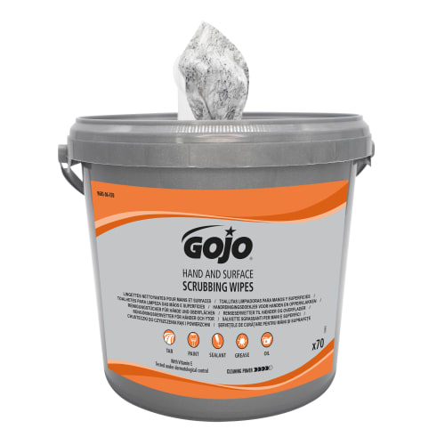 GOJO Lingettes Nettoyantes pour Mains et Surface Seau de 70 photo du produit