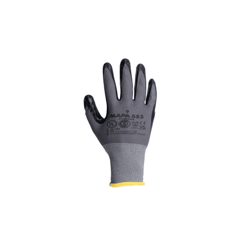 Gants de manipulation Mapa Professional Ultrane 553 enduction nitrile taille 7 photo du produit front L