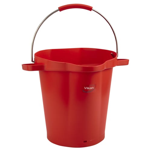 Seau gradué alimentaire PLP 20L rouge Vikan photo du produit front L