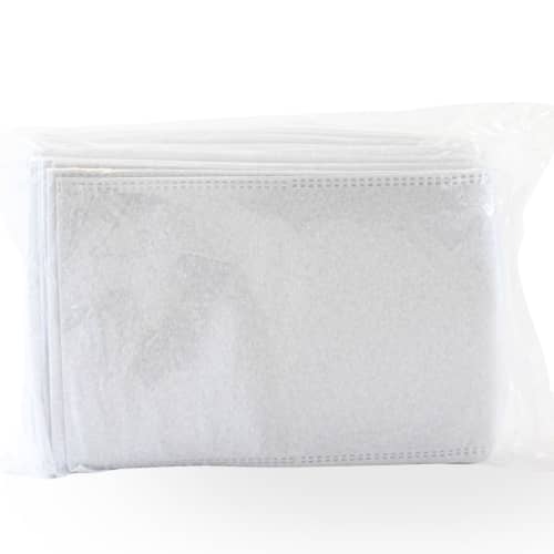 Gant de toilette non-tissé aiguilleté Paredes blanc 15,5 x 21 cm Heavy soudure ultrason photo du produit front L