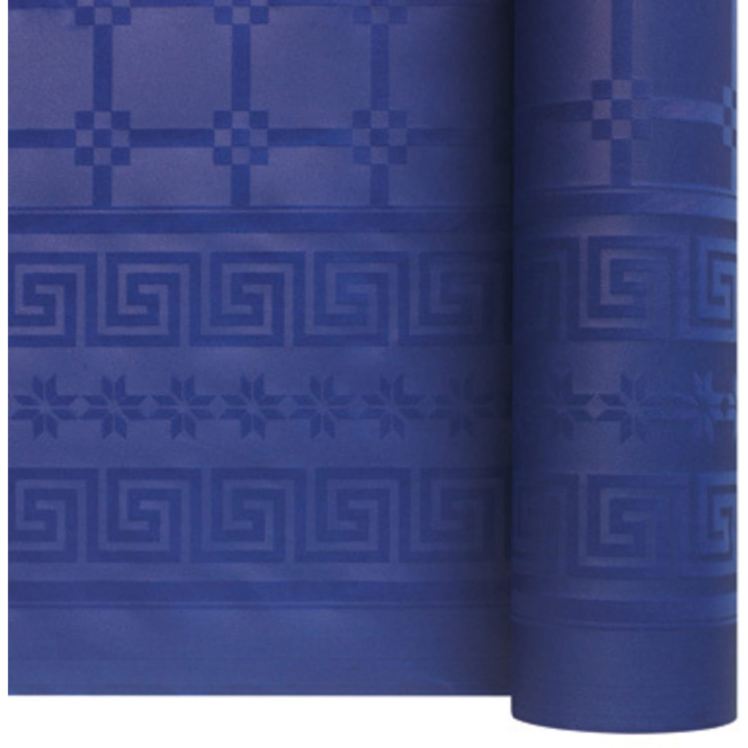 Nappe de table papier damassé 1,20 x 50 m bleu marine Manufacture de l'Ephémère photo du produit