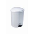 Poubelle plastique à pédale 18L blanc MEDIAL photo du produit