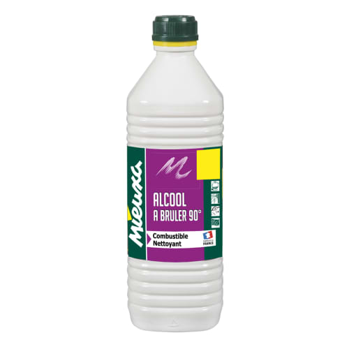 Alcool à brûler 90° Mieuxa flacon de 1 L photo du produit front L