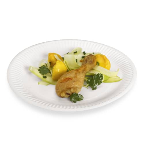 Assiette carton ronde blanche Ø230 mm Alphaform photo du produit front L