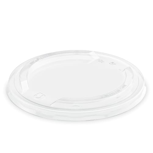 Couvercle plat RPET Alphaform pour pots à dessert carton 12 cl photo du produit front L
