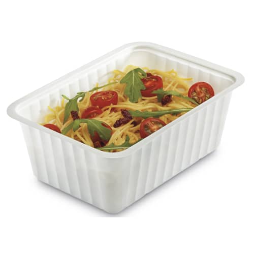 Barquette scellable blanche 1000 cc Alphaform photo du produit front L