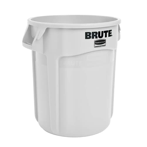 Collecteur résine Brute® avec conduits d'aération 76L blanc Rubbermaid photo du produit front L