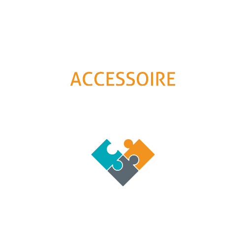 Lot de 4 clips caoutchouc pour support mural noir Vikan photo du produit front L