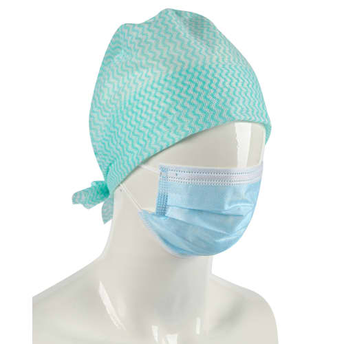 Coiffe à nouer viscose 35g/m² vert TU Paredes photo du produit front L
