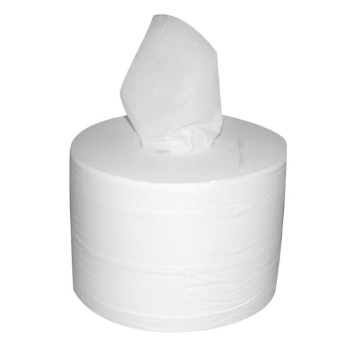 Papier toilette dévidage central blanc 123m 10,9 x 25 cm Paredes Renovelar photo du produit front L
