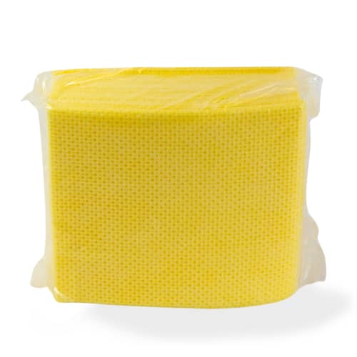 Lavette non tissée ajourée jaune Paredes photo du produit front L
