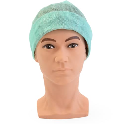 Bonnet universel non-tissé perforé vert Indutex photo du produit front L