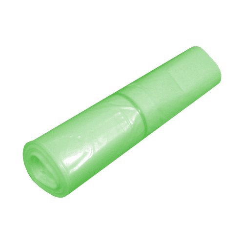 Sac plastique PE BD 110L vert transparent 38µm NF Jet'Sac photo du produit front L