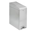 Poubelle à pédale pour hygiène féminine métal 45L inox brossé Medial photo du produit