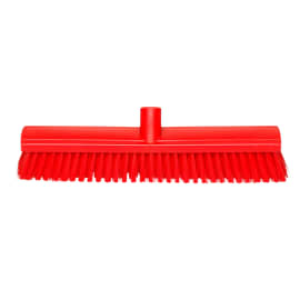 Balai mi-dur 45cm rouge en fibre mi-dures Brosserie Thomas
