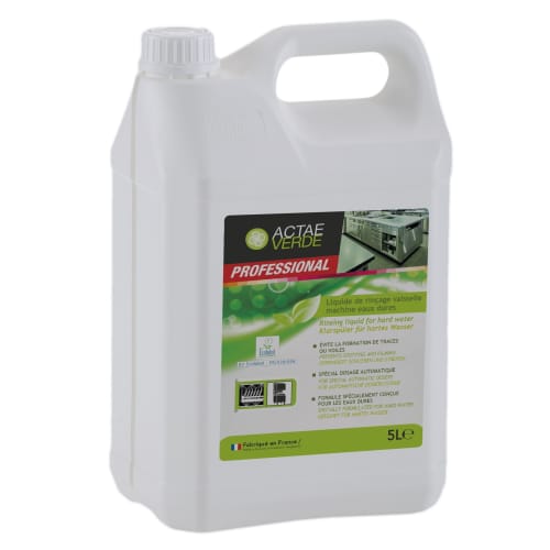 Liquide de rinçage certifié Ecolabel bidon de 5L Actae Verde photo du produit front L