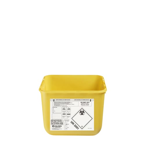 Fût pour déchets d'activités de soins à risques infectieux DASRI 30L VAT5 photo du produit front L