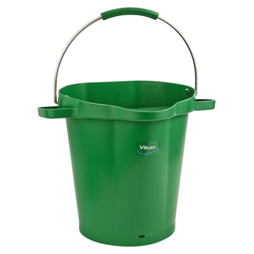 Seau gradué alimentaire PLP 20L vert Vikan photo du produit front L
