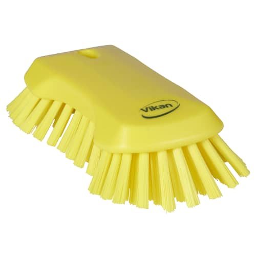 Brosse papillon fibres dures alimentaire PLP 23cm jaune Vikan photo du produit front L