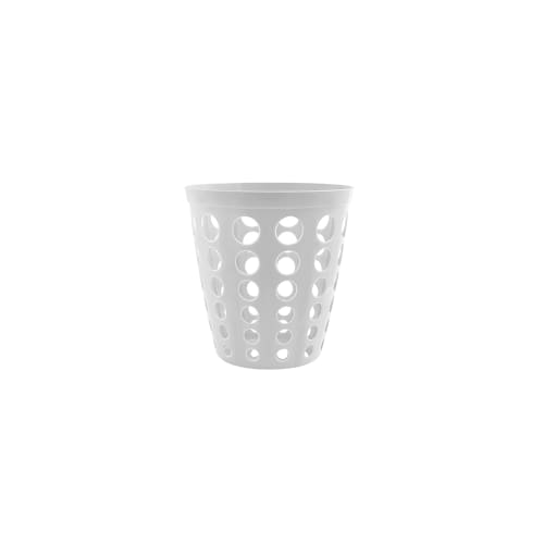 Corbeille Papier 12 litres blanche Medial photo du produit front L