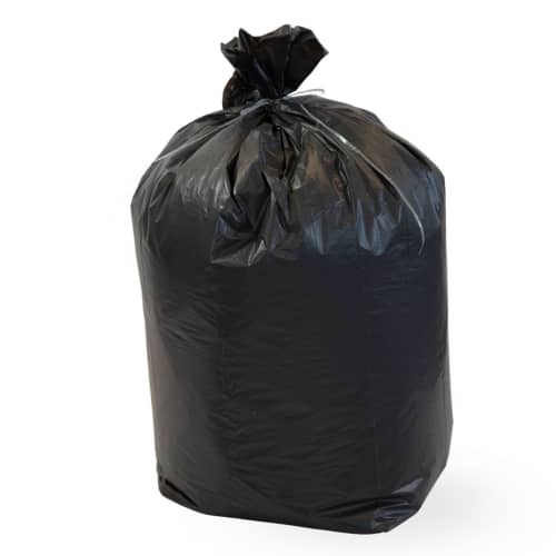 Sac plastique PE BD 50L noir 140µm Sphere photo du produit front L