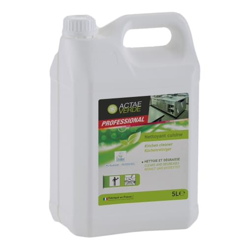 Nettoyant cuisine certifié Ecolabel bidon de 5L Actae Verde photo du produit front L