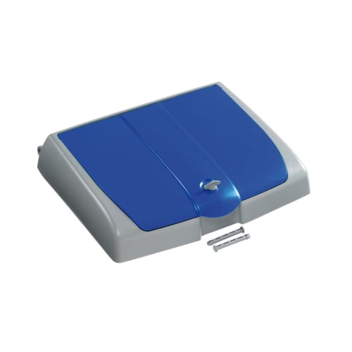 Couvercle pour support sac 150L Filmop PLP bleu avec compartiment photo du produit front L