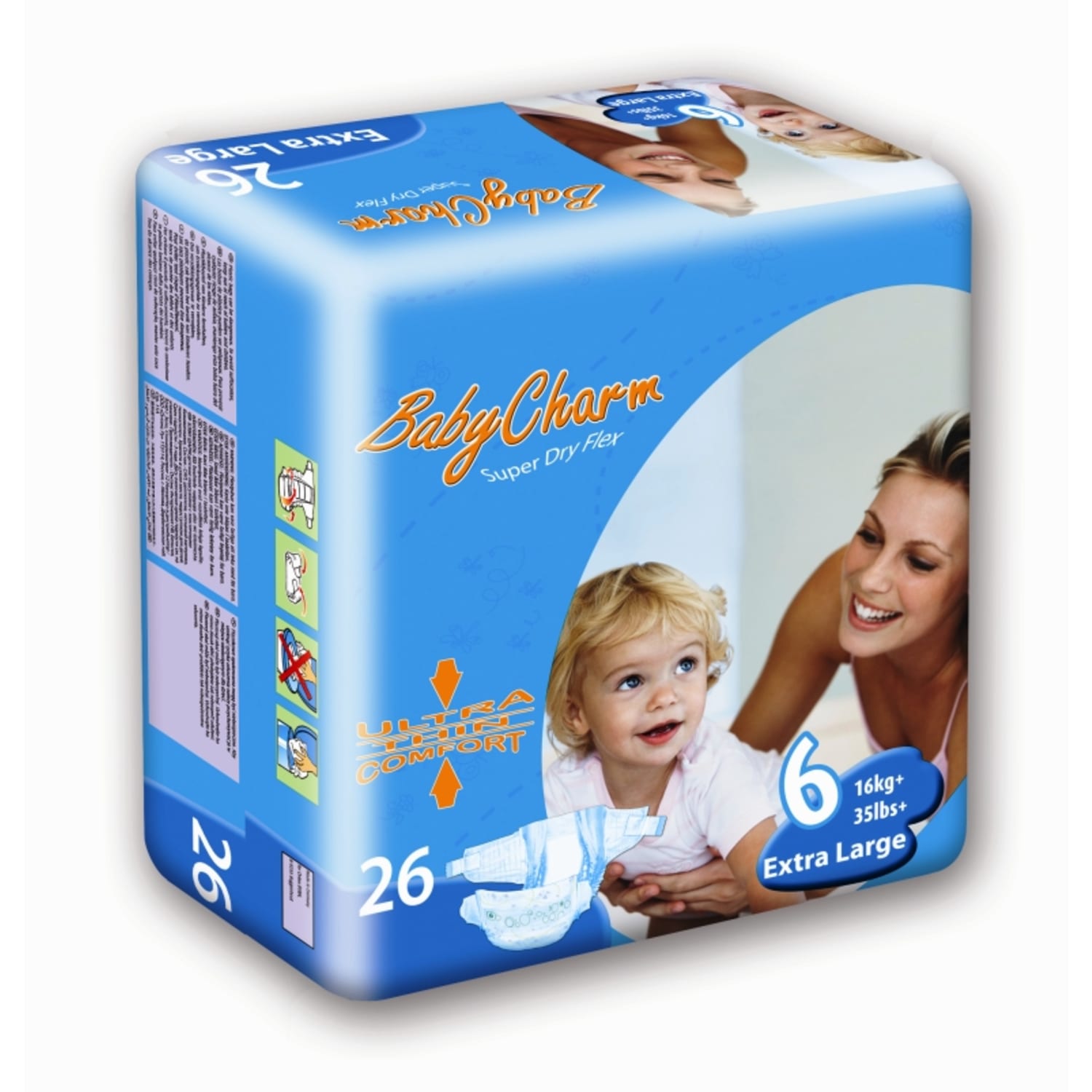 Change complet Baby Charm Super Dry XL +16kg photo du produit