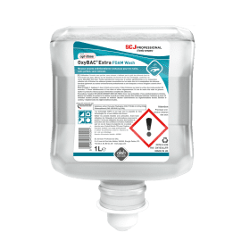 Mousse lavant désinfectante SC Johnson Professional OxyBAC® Extra  Wash recharge de 1L