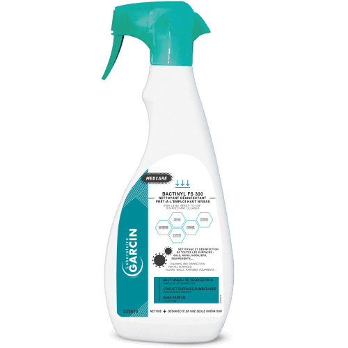 Détergent désinfectant Laboratoire Garcin FS 300 pulvérisateur de 750ml photo du produit front L