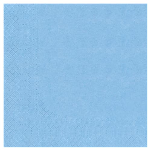 Serviette papier 2 plis Manufacture de l'Éphémère 30 x 30 cm bleu azur photo du produit front L