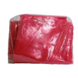 Sac plastique à ouverture soluble 710 x 760 mm rouge 30µm photo du produit back S