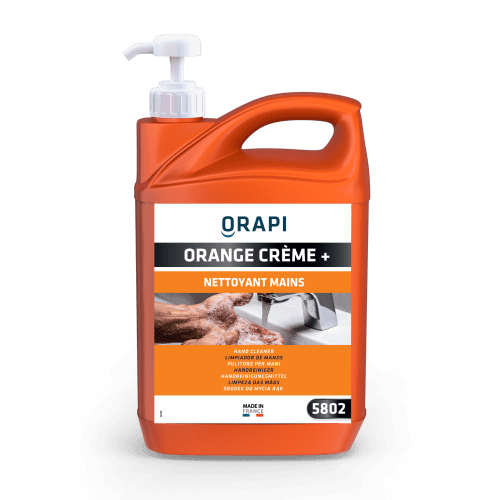 Gel nettoyant d'atelier Orange Crème+ bidon de 5L photo du produit front L