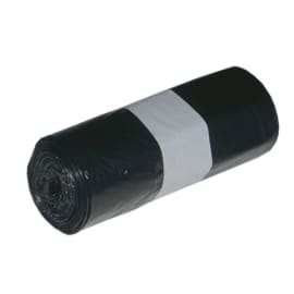 Sac plastique PE HD Héracène 30L noir 7µm photo du produit